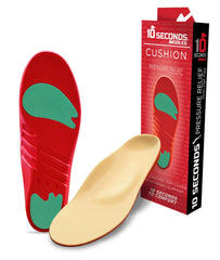 Ten Seconds Pressure Relief 3030 insole with metatarsal pad offers targeted ball-of-foot support for comfort.