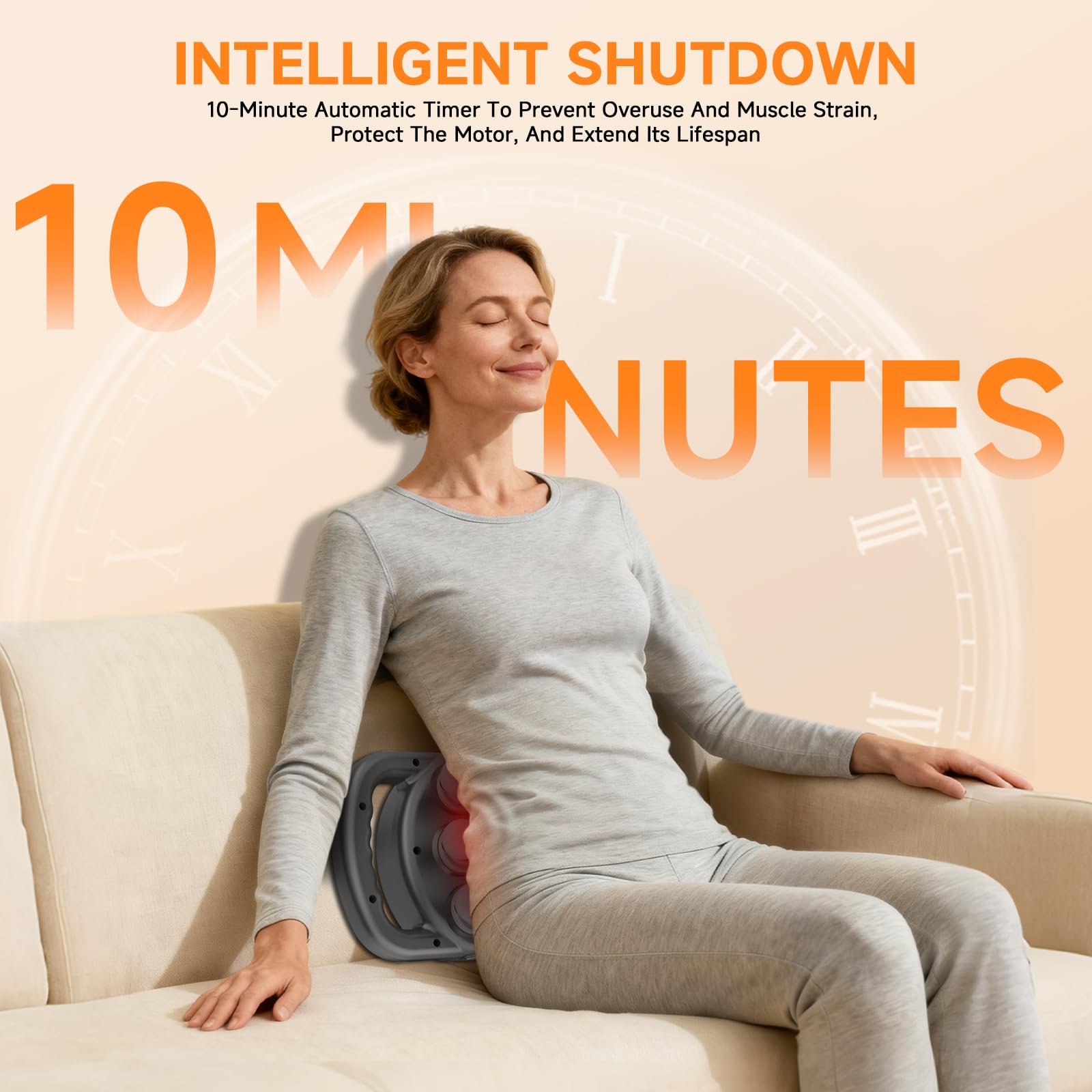 TenSine 12 Head Massage Gun quiet operation during work or home use