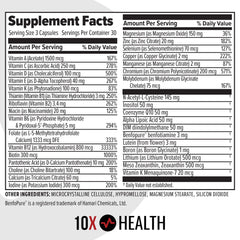 10X Health Optimize made-in-USA badge on packaging.