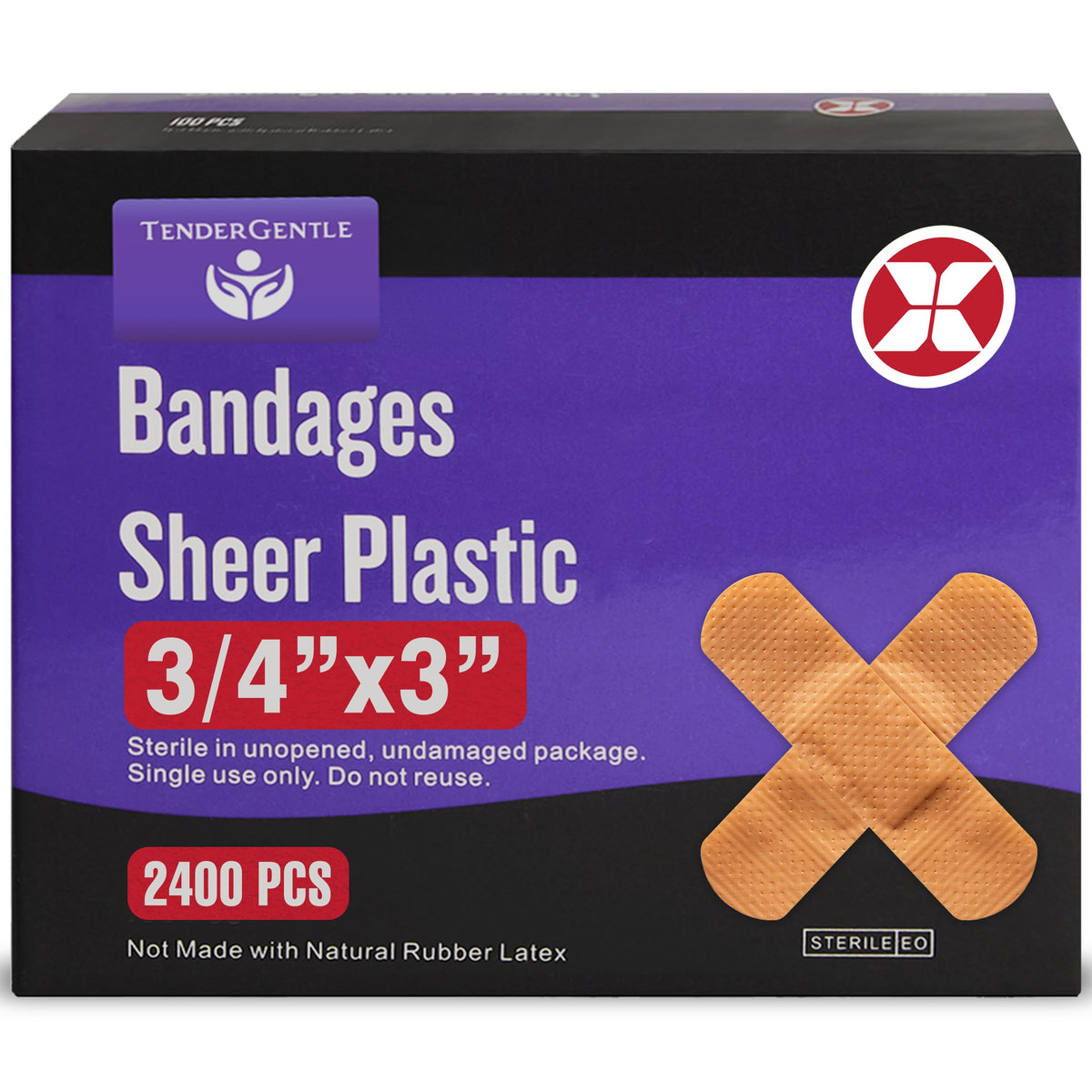 TenderGentle adhesive bandage case 2400 protects minor wounds on the go.