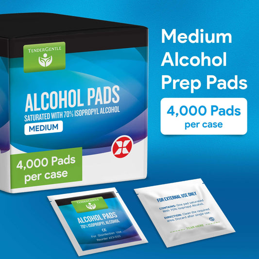TenderGentle wipes soaked with 70% IPA for effective surface cleaning.