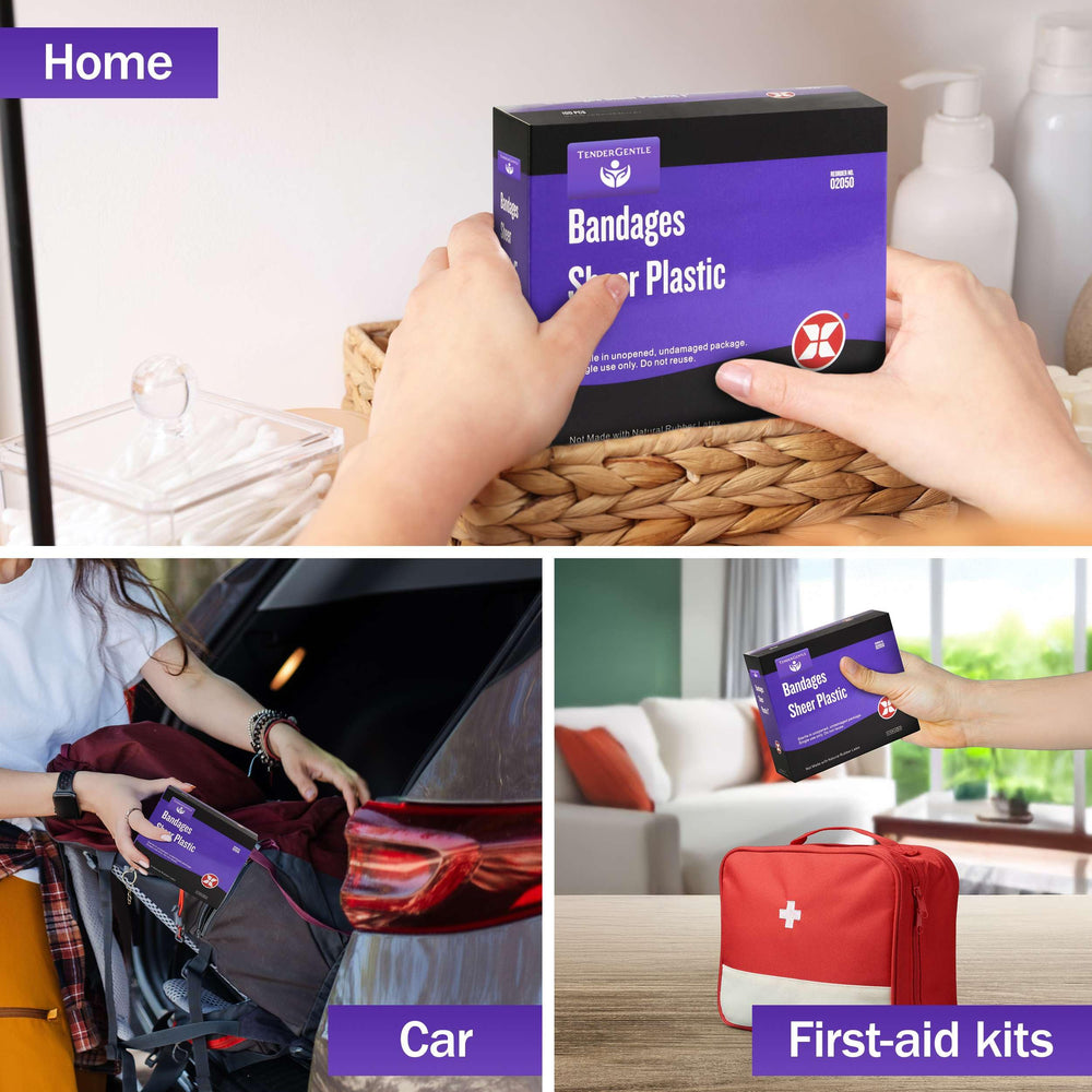 TenderGentle household first-aid staple keeps minor wounds covered and protected.