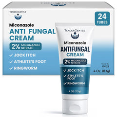 TenderGentle miconazole cream tube 4 oz—easy application for skin fungal relief