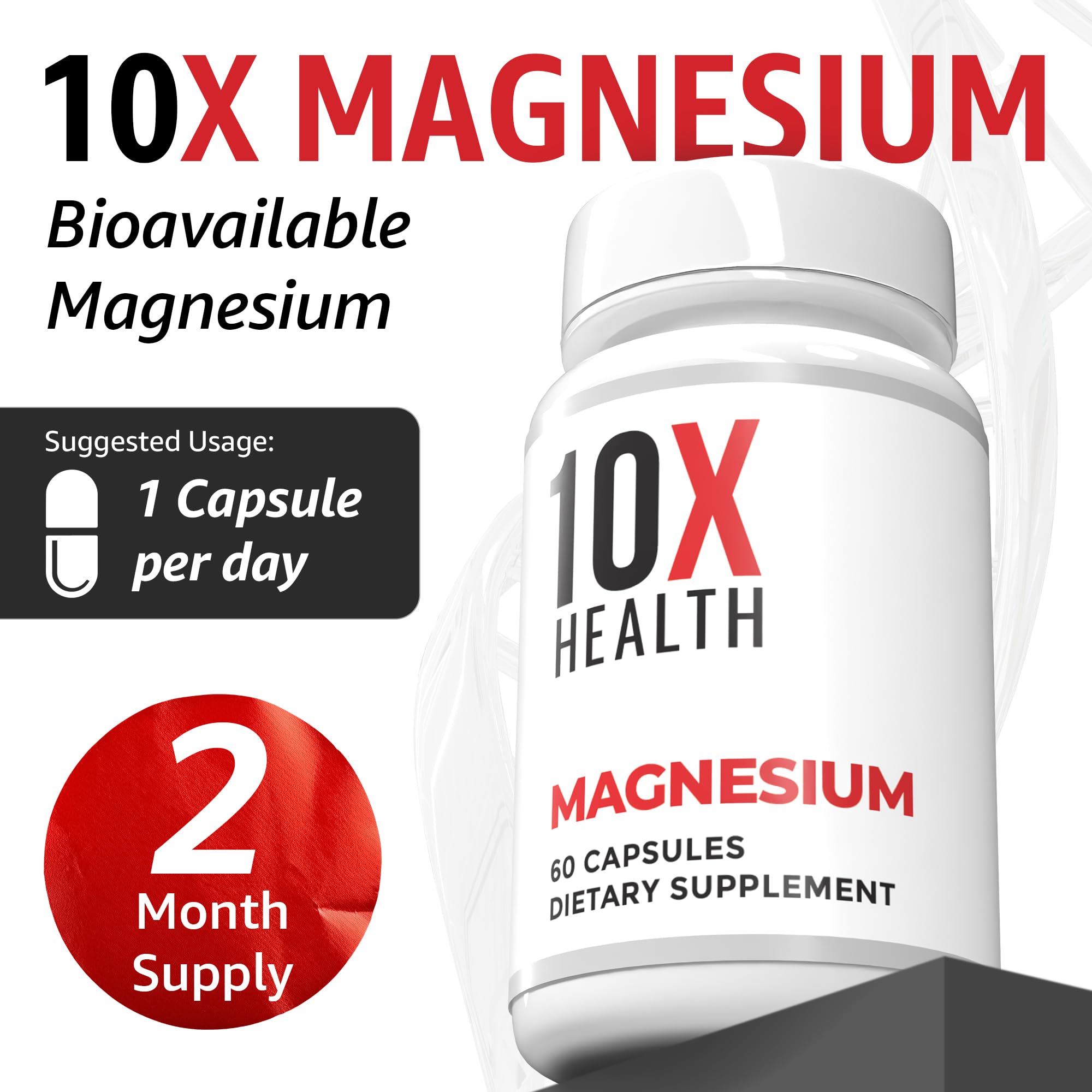 TenX Health magnesium capsules after workouts evoke improved muscle comfort.