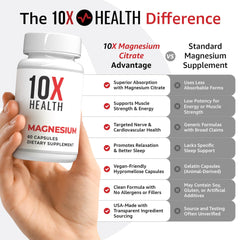 Sleep-support capsules on a nightstand suggesting restful evenings with TenX Health.