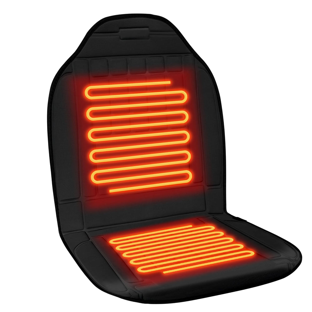 Teomi heated seat cover delivers rapid warmth for chilly rides.
