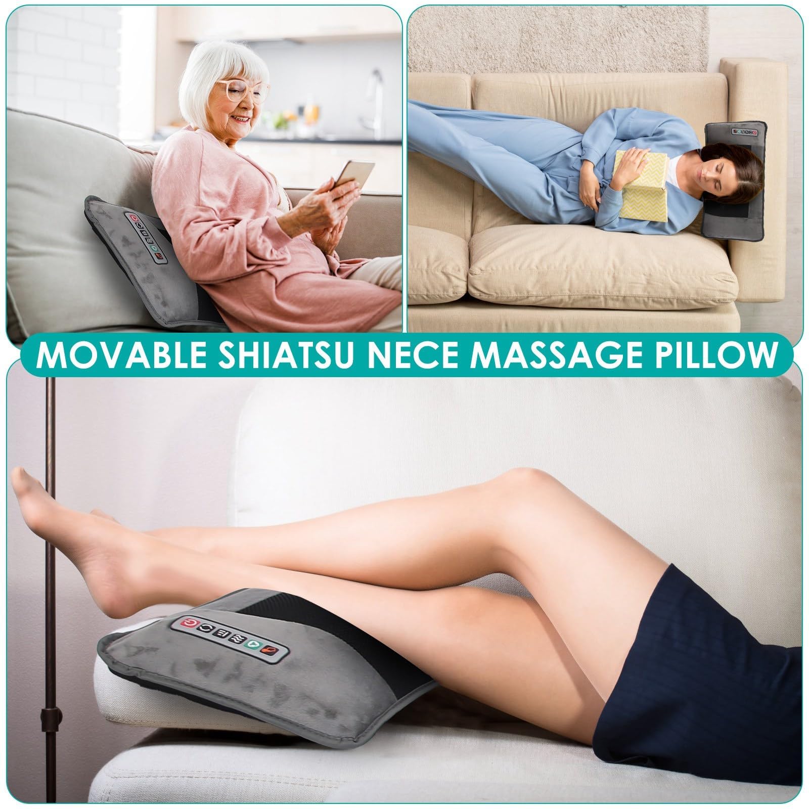 TeqHome ten massage motors deliver broad massage coverage