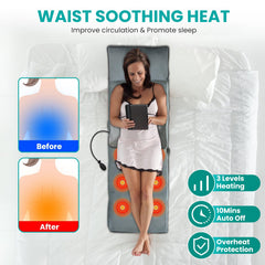 TeqHome heat levels three with auto shut-off safety.