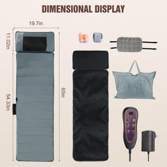 TeqHome carry bag and earplugs for convenient relaxation anywhere.