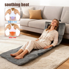 TeqHome Detachable massage pillow with kneading heads focuses on neck relief.