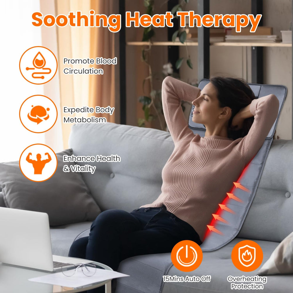 TeqHome detachable neck pillow offering targeted relief during chair sessions.