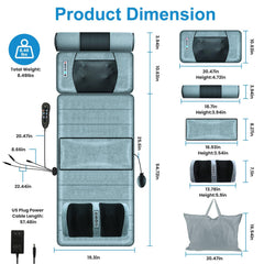 TeqHome foldable design fits on bed, sofa, or floor after use.