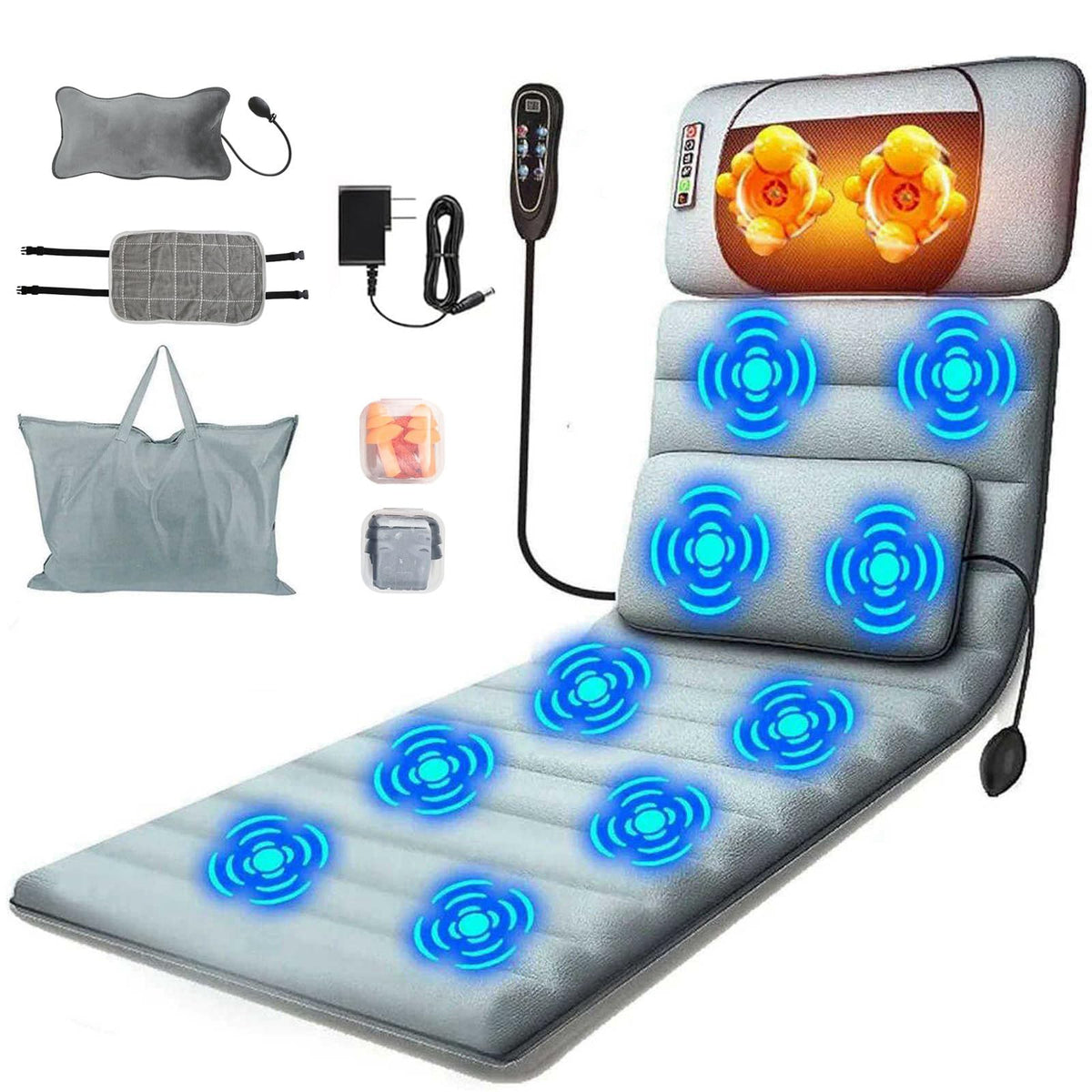TeqHome full body massage mat for comprehensive relaxation and comfort.