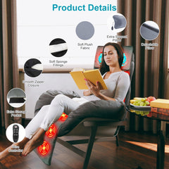 TeqHome three heat levels warm neck, back, and feet.