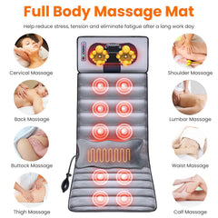 TeqHome massage heads close-up showing kneading action on neck and back.
