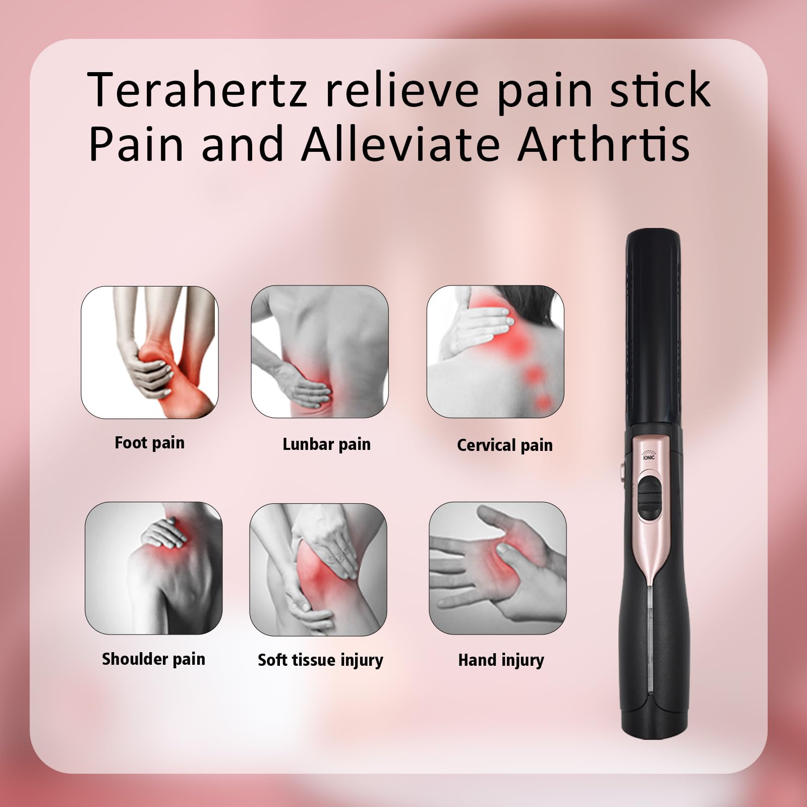 Terahertz wand portable design ready for travel and on-the-go wellness