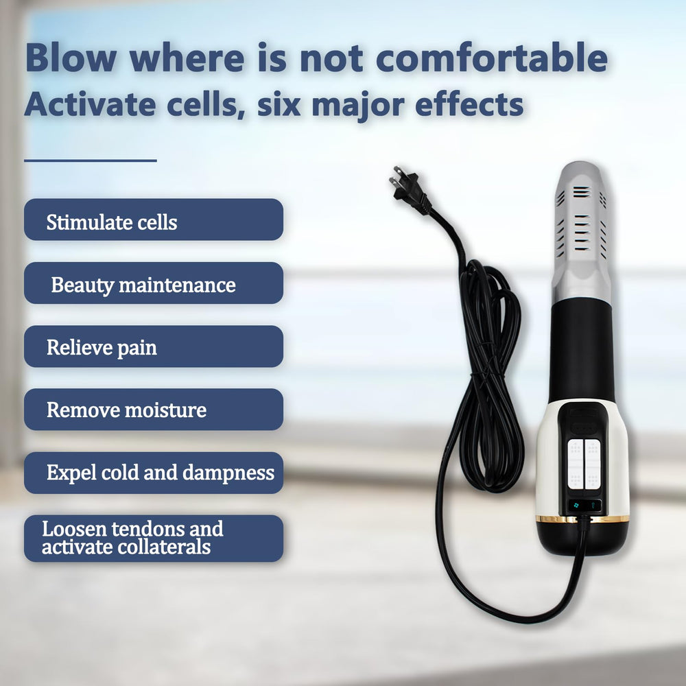 Terahertz Wand THZ Blower in use during a calming relaxation routine.