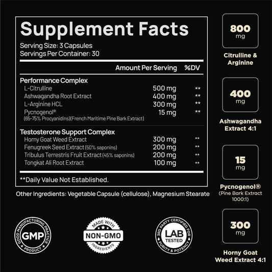 Terra Elmnt 8x strength capsules closeup, highlighting potential stamina support.