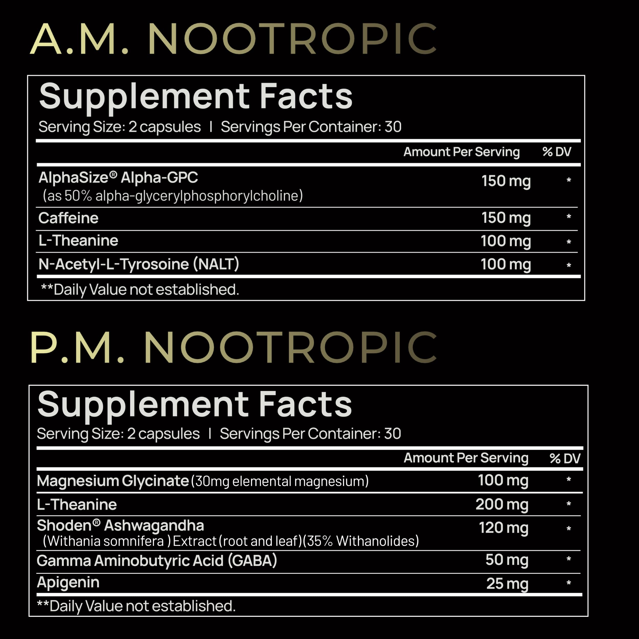 Terra Elmnt AMPM Total Calm bottle emphasizing evening mood support and calm