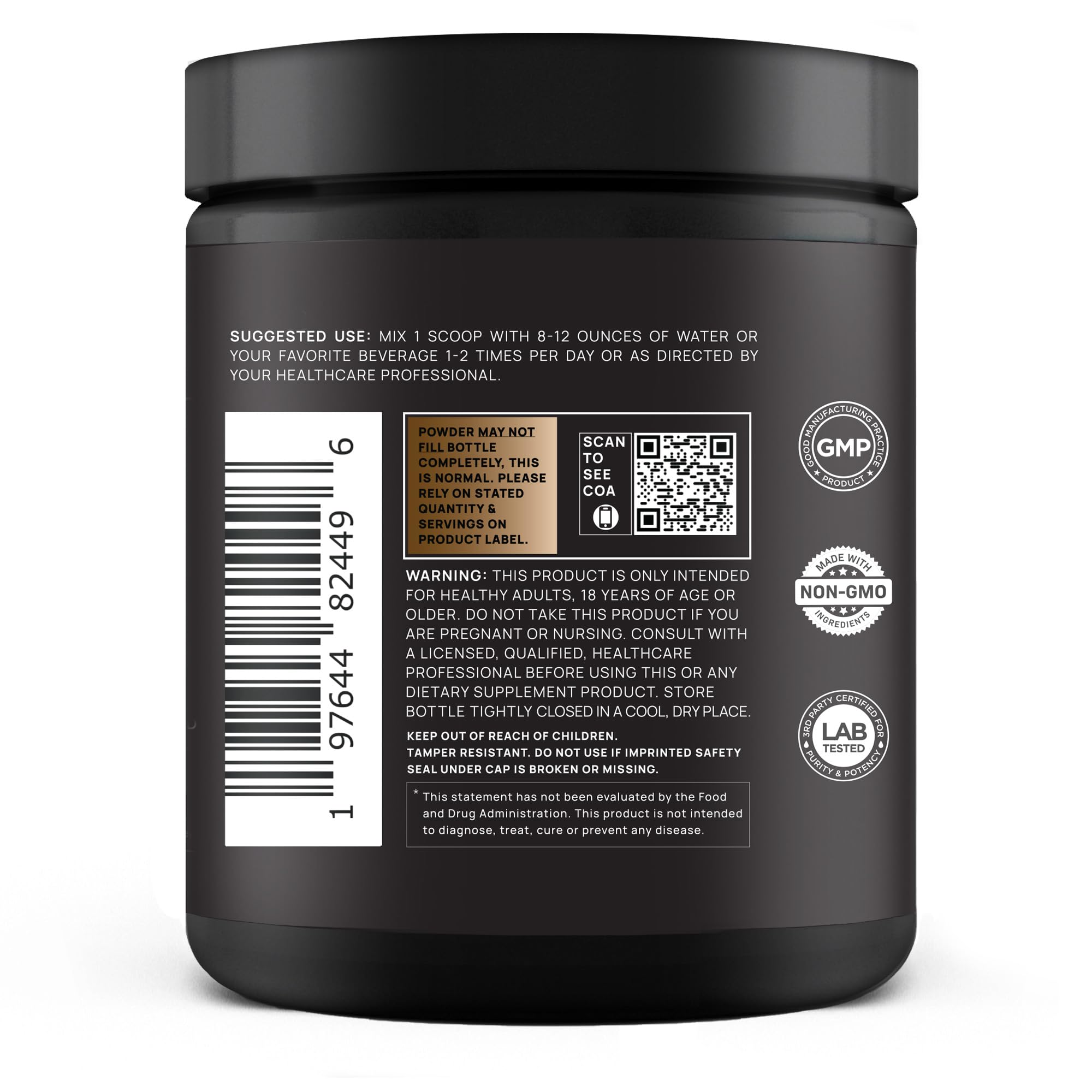 Green Coffee Bean Extract label and scoop visible in the container.