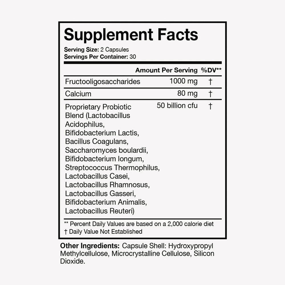 Terra Health Essentials Advanced Probiotics 50Billion capsules closeup for gut support