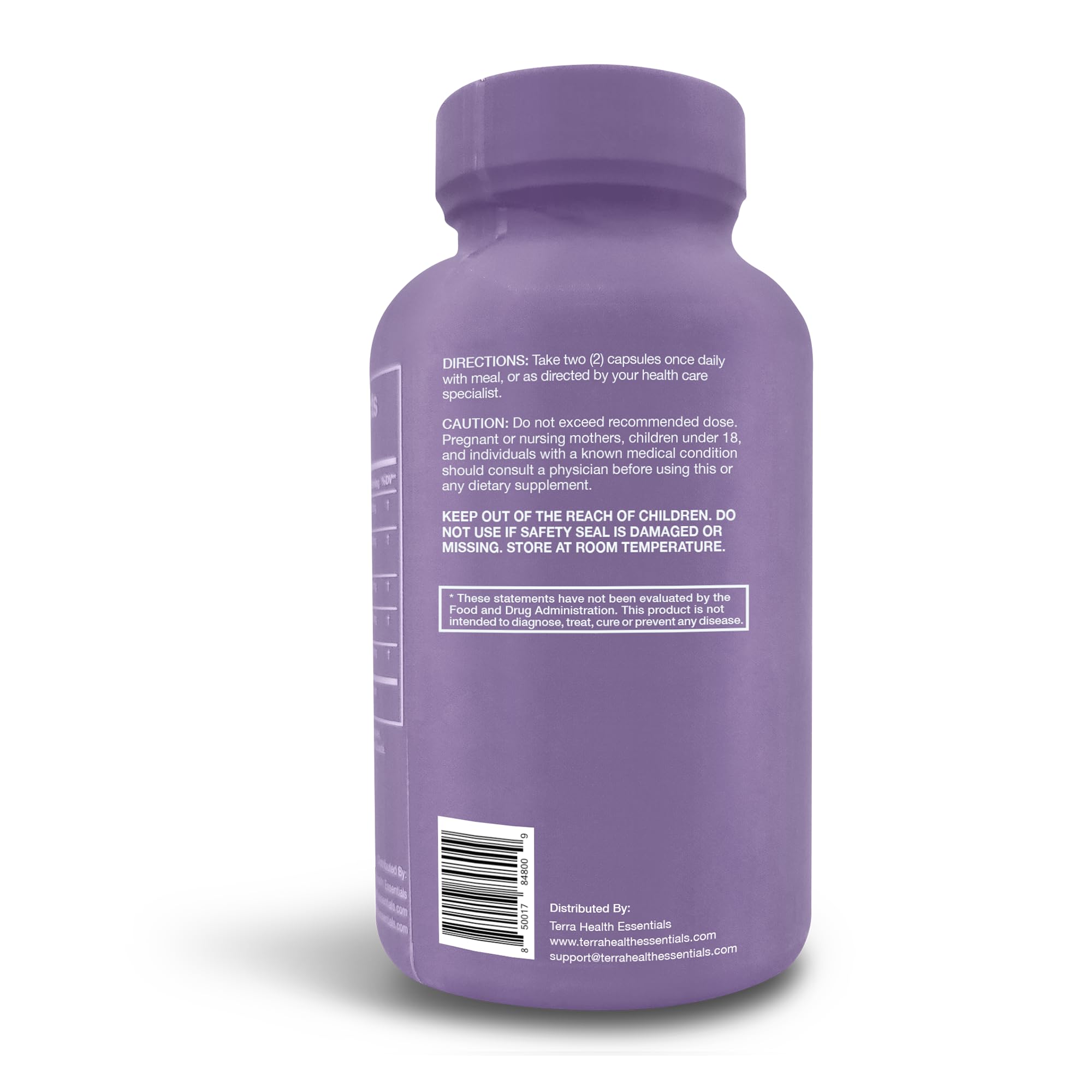 Terra Health Essentials Advanced Probiotics label closeup highlighting 11 strains diversity
