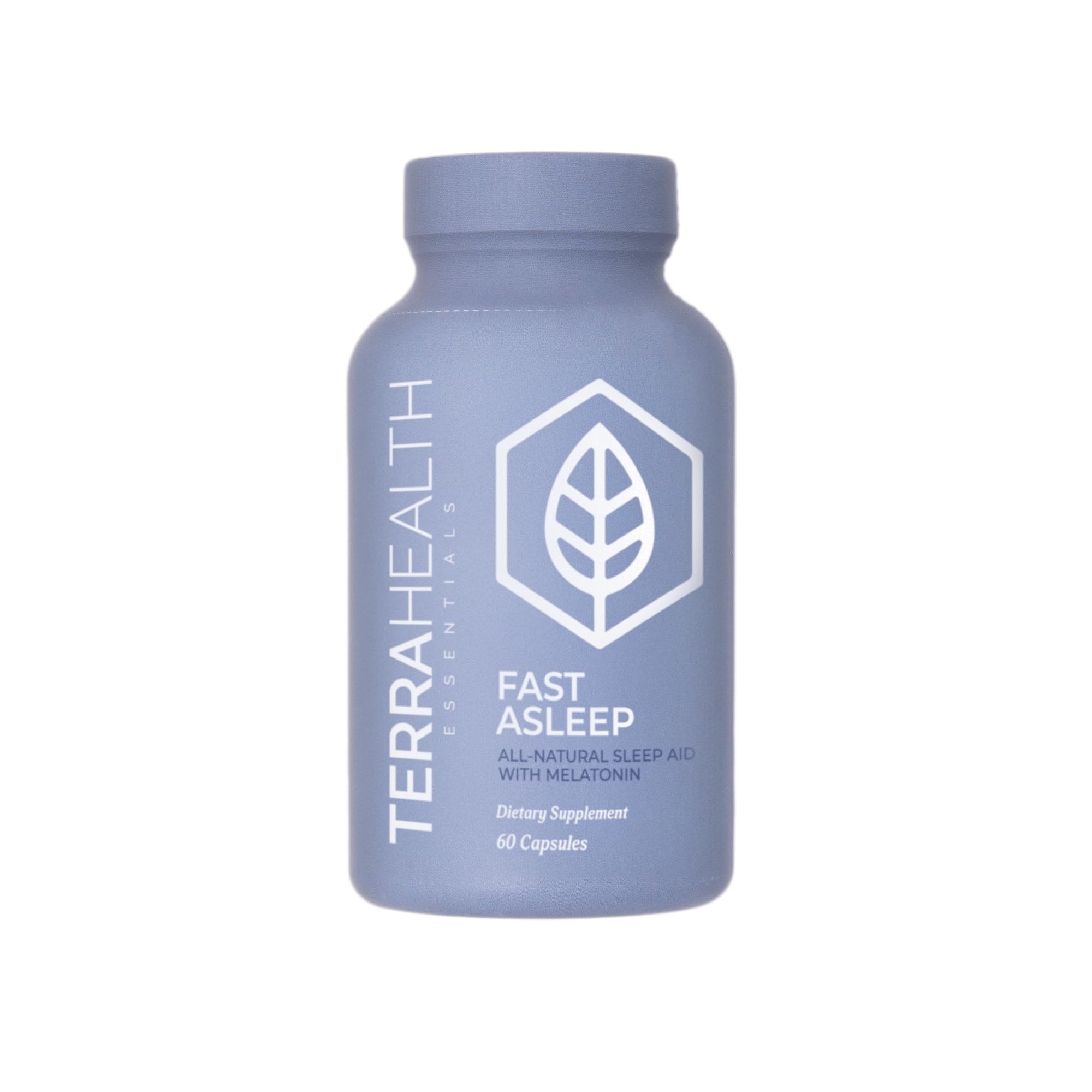 Terra Health Essentials Fast Asleep bottle front promotes a calm, restful bedtime
