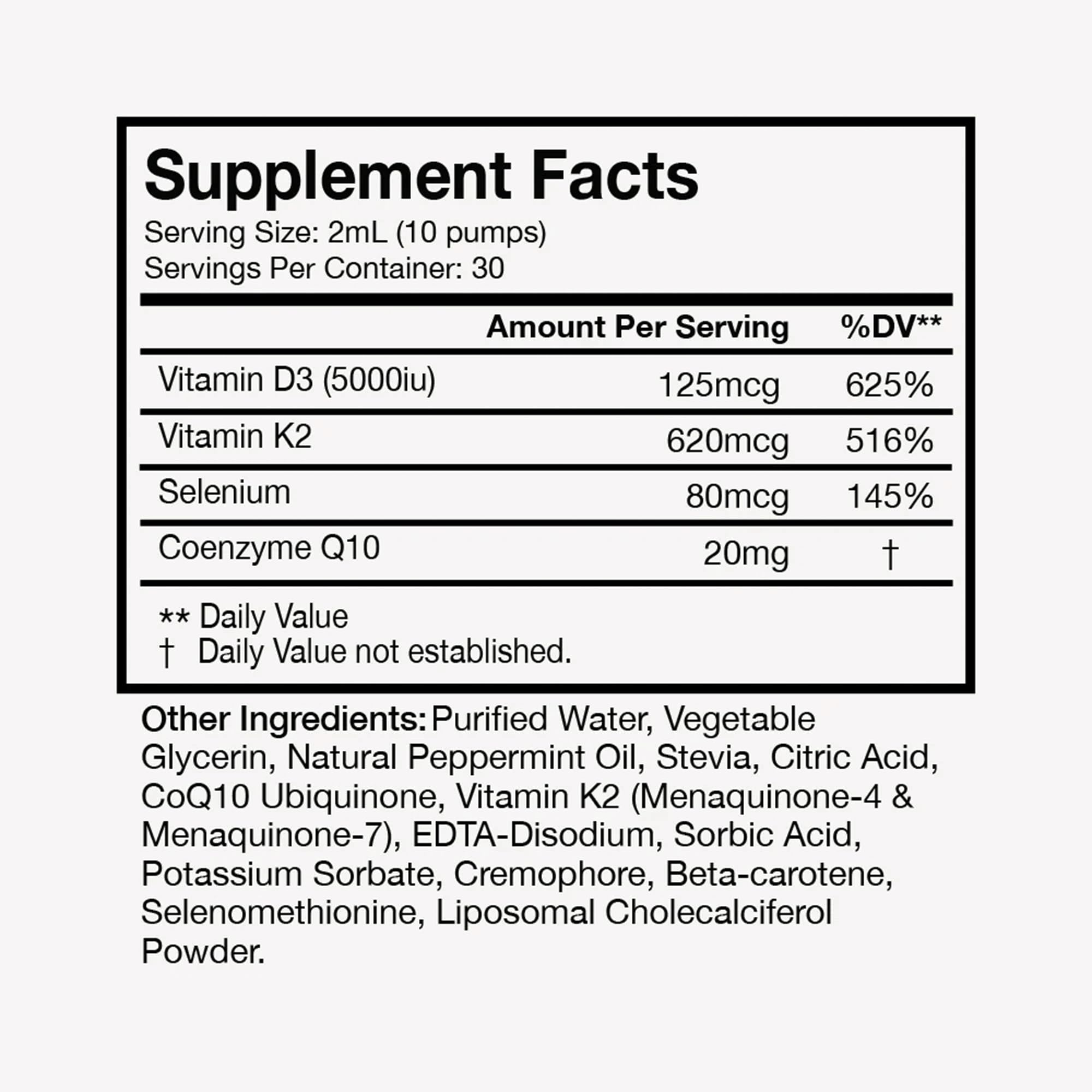 Terra Health Essentials dosing dropper for easy daily vitamin D3+K2 intake.
