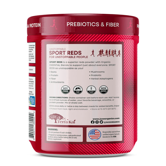 Juce SR7 Reds pour scene shows ready-to-mix powder for steady energy