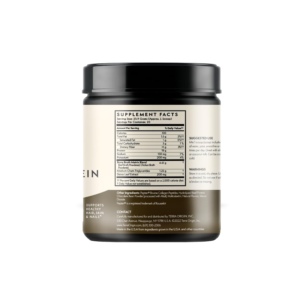 Terra Origin powder mixed into a cold drink for easy blending