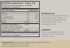 Terra Origin collagen peptides vanilla mix dissolves easily in hot or cold drinks