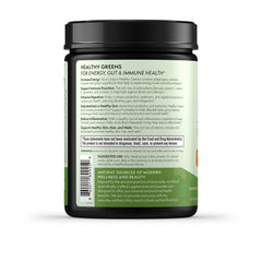 Spoon-dispense Terra Origin Healthy Greens powder for quick mixing
