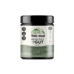 Terra Origin Healthy Gut mint tub front highlighting portable daily use