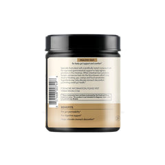 Terra Origin label close-up highlighting non-GMO and allergen-free formulation.