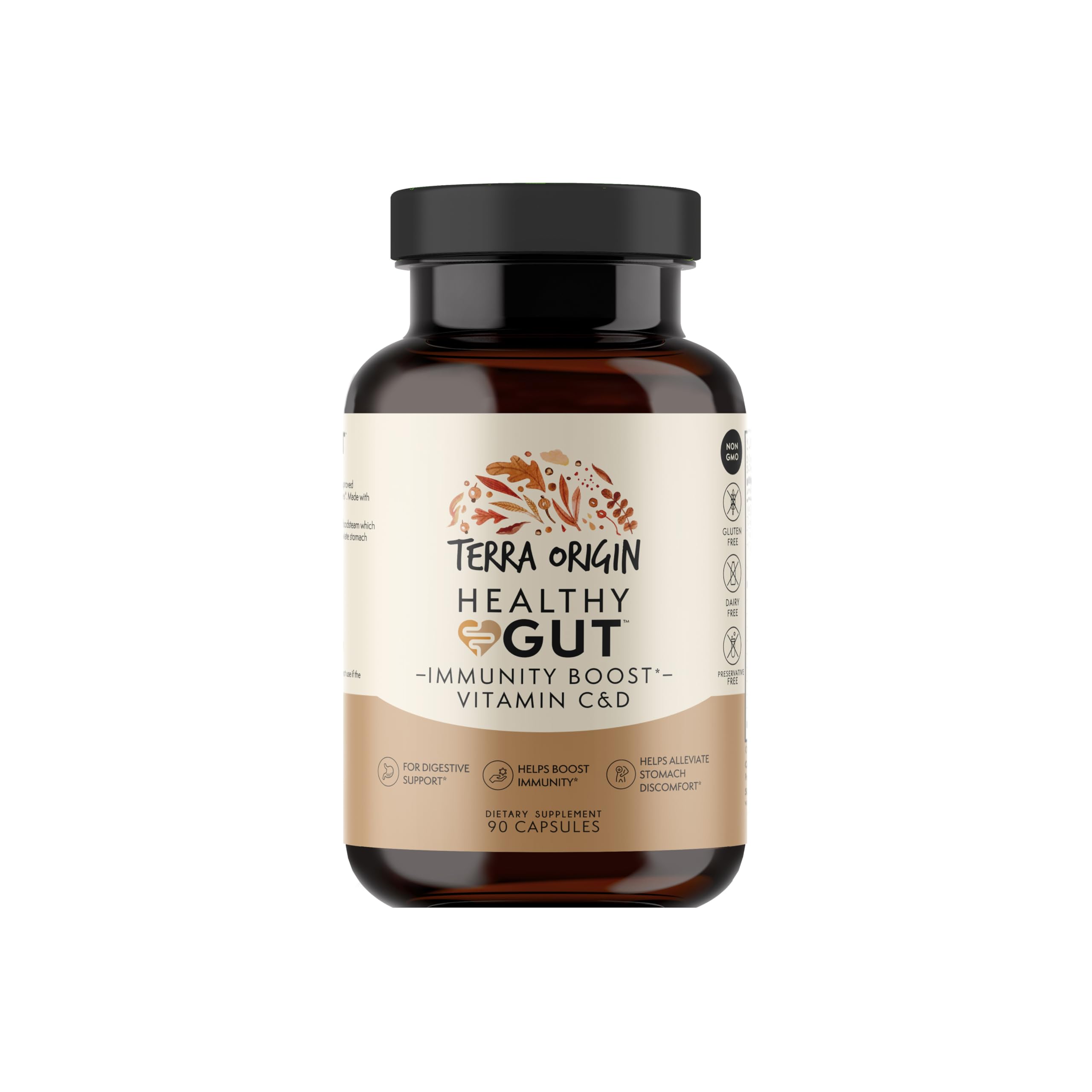 Terra Origin packaging and capsules lifestyle shot for everyday wellness.