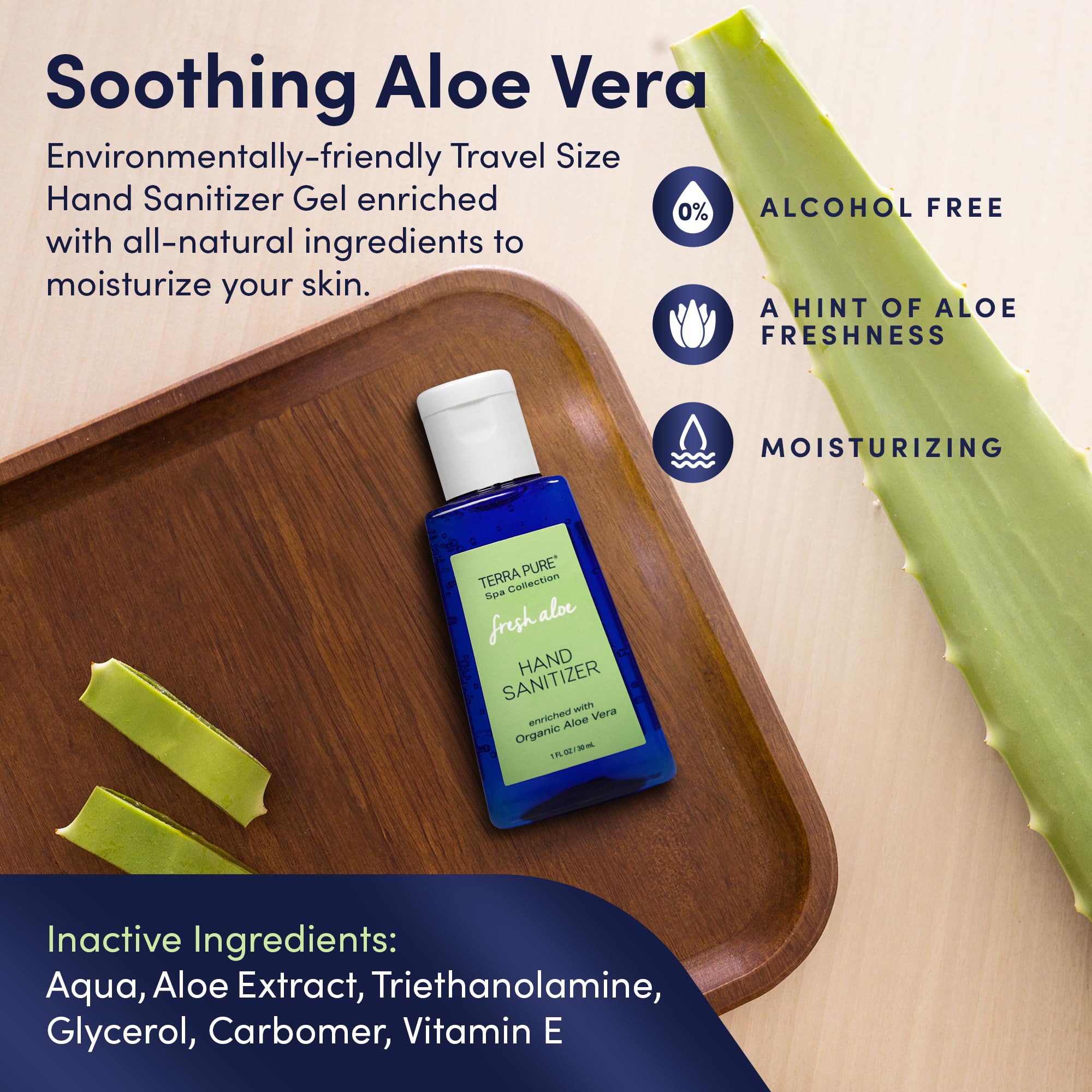 Terra Pure aloe vera and vitamin E, skin conditioning after every use