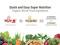 Terra Kai Juce supplements on kitchen counter suggesting daily wellness routine