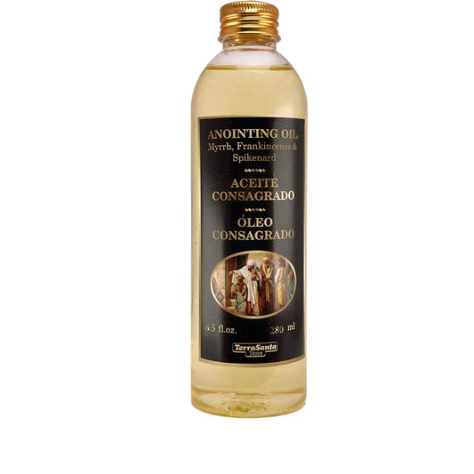 TerraSantaStore Essential Aromatic Anointing Oil bottle front, ideal for personal devotion and daily rituals.