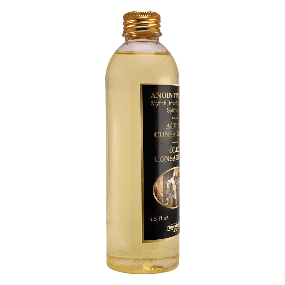 TerraSantaStore Essential Aromatic Anointing Oil cap-closeup, discreet bottle for sacred ceremonies.