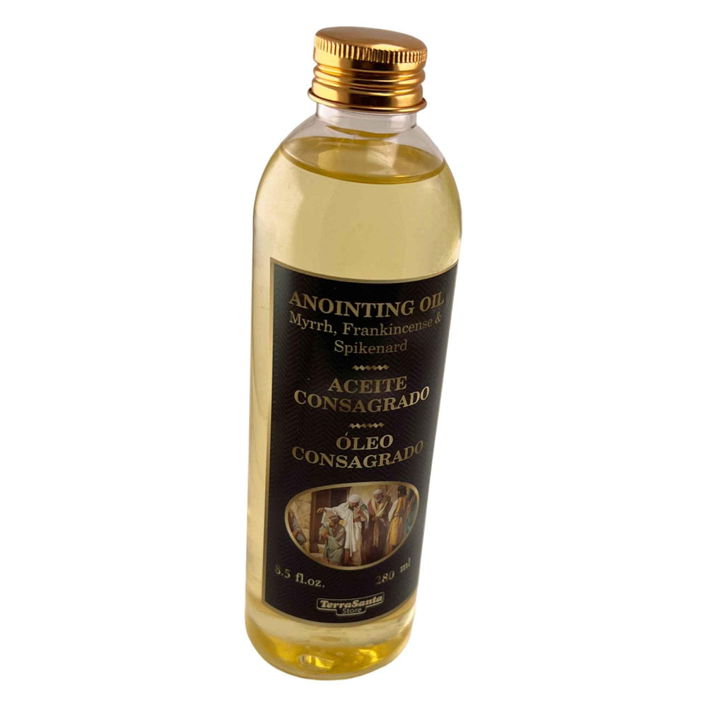 TerraSantaStore Essential Aromatic Anointing Oil size-8-5oz, convenient plastic bottle for easy handling.