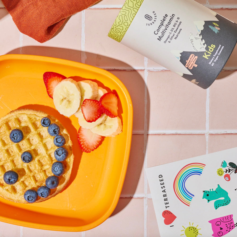 Child-friendly cap on Terraseed bottle for easy daily use.
