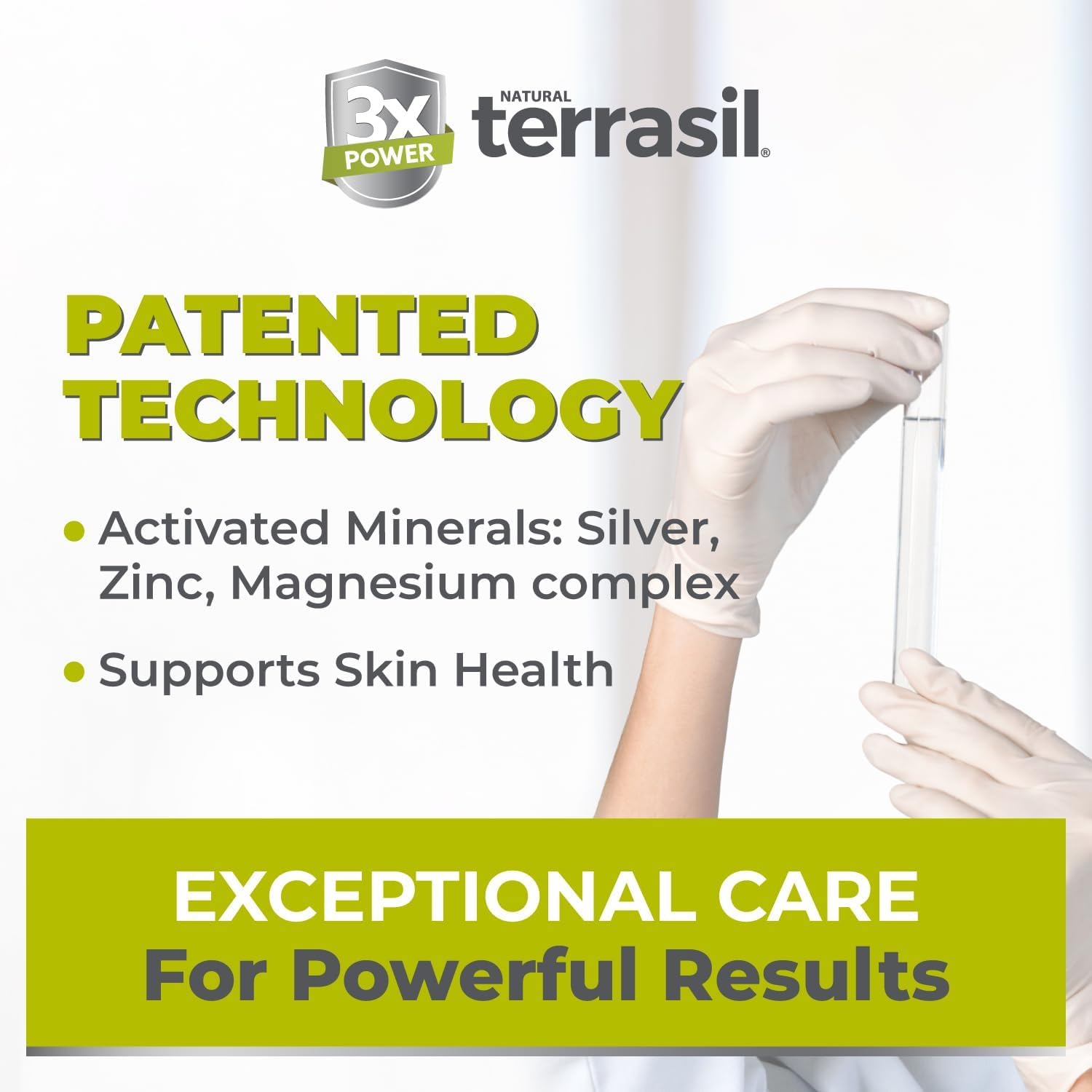 Terrasil free from parabens, alcohols, dyes, fragrances, and steroids.