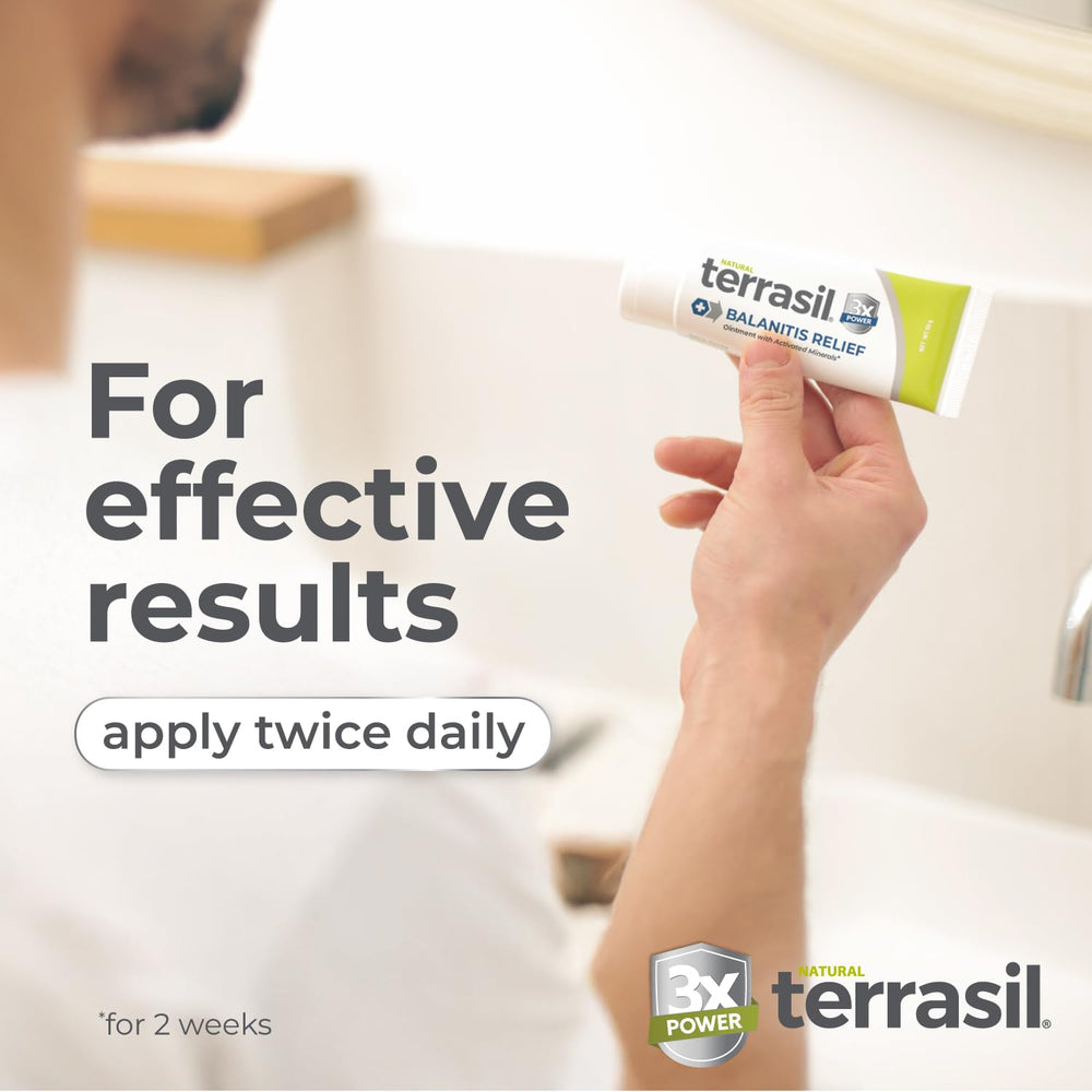 Terrasil application scene demonstrating daily use on sensitive area.