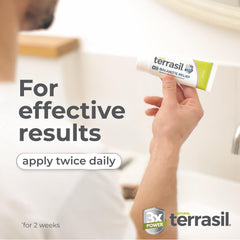Terrasil application scene demonstrating daily use on sensitive area.