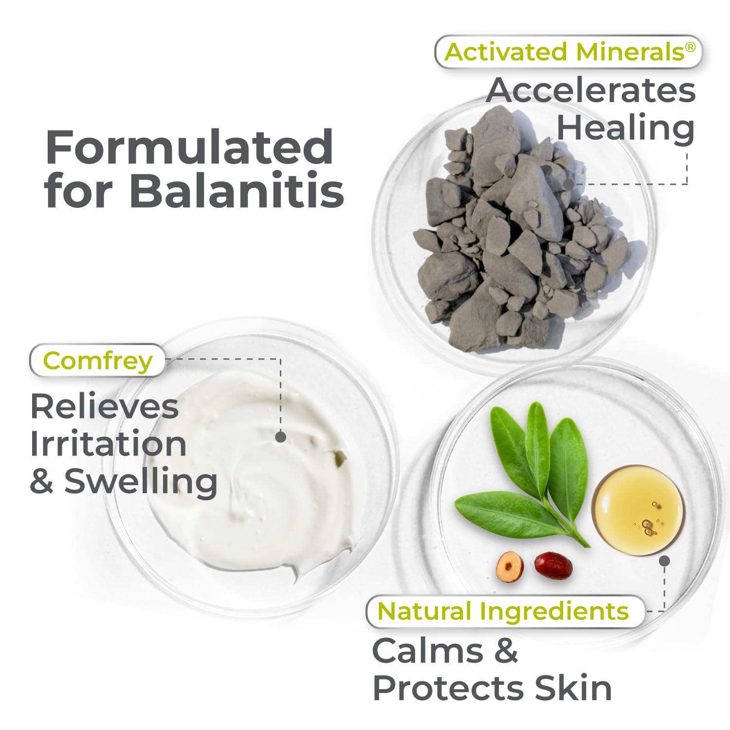 Terrasil coconut oil ingredient shown as gentle barrier for skin.