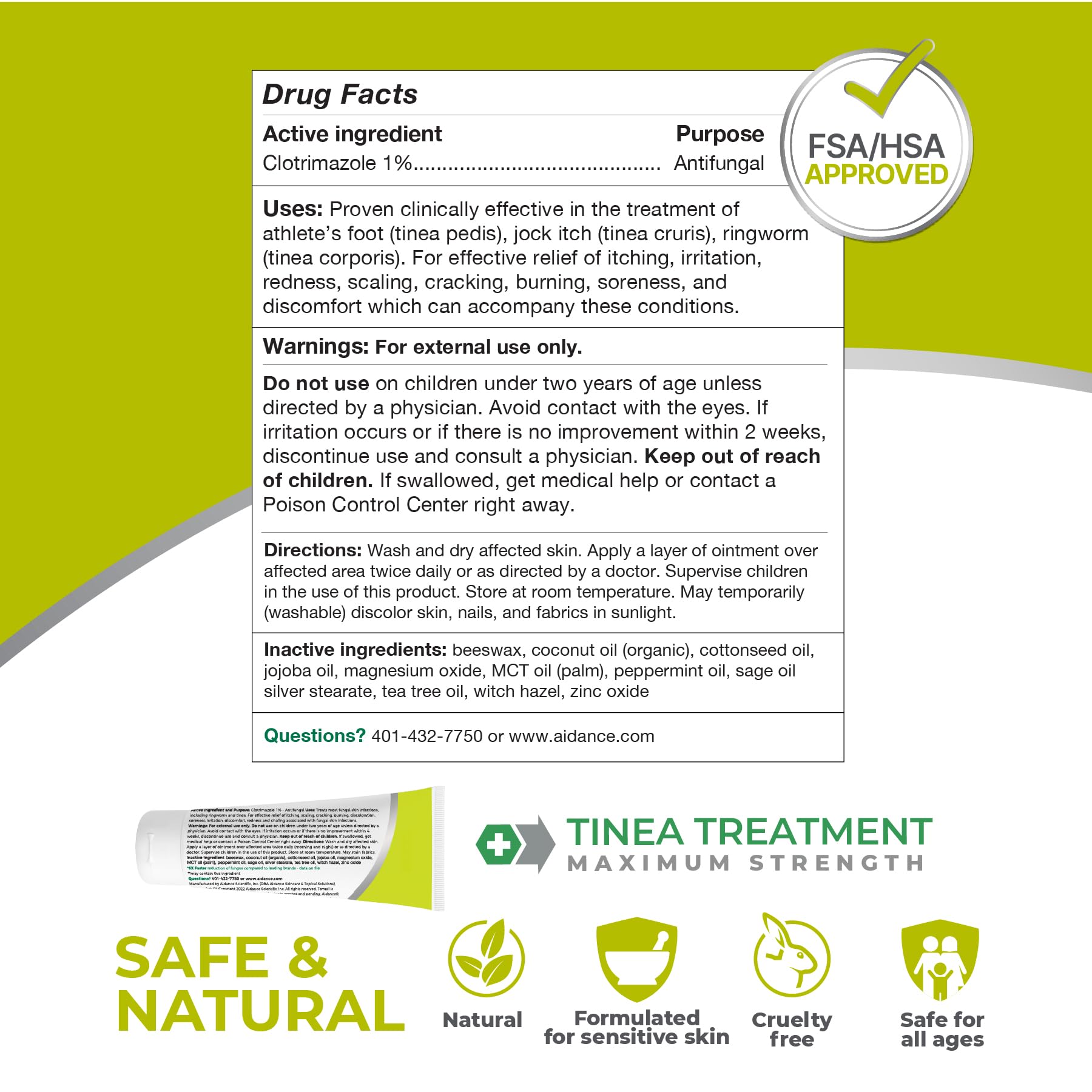 Terrasil FSA/HSA eligible badge image communicates convenient health spending approach