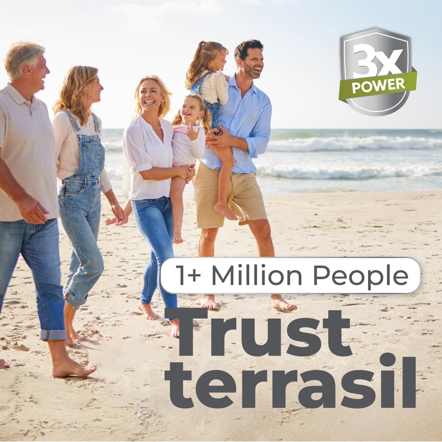 Terrasil Made-in-USA seal on box signals quality manufacturing standards