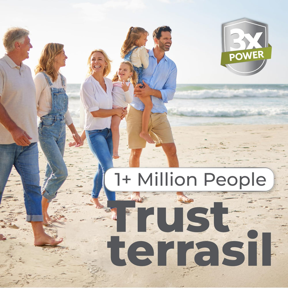 Terrasil Made-in-USA seal on box signals quality manufacturing standards