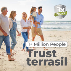 Terrasil Made-in-USA seal on box signals quality manufacturing standards