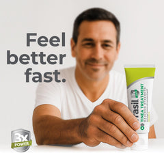 Terrasil odor-free formula bottle conveys safe use on sensitive skin areas